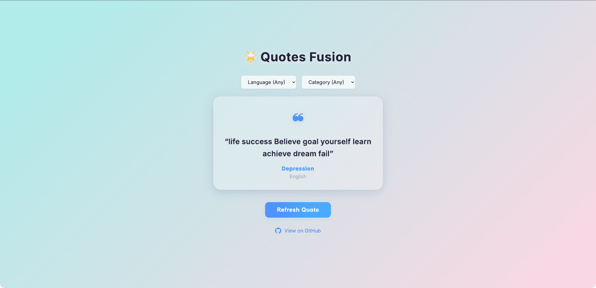 Quotes Fusion API Preview